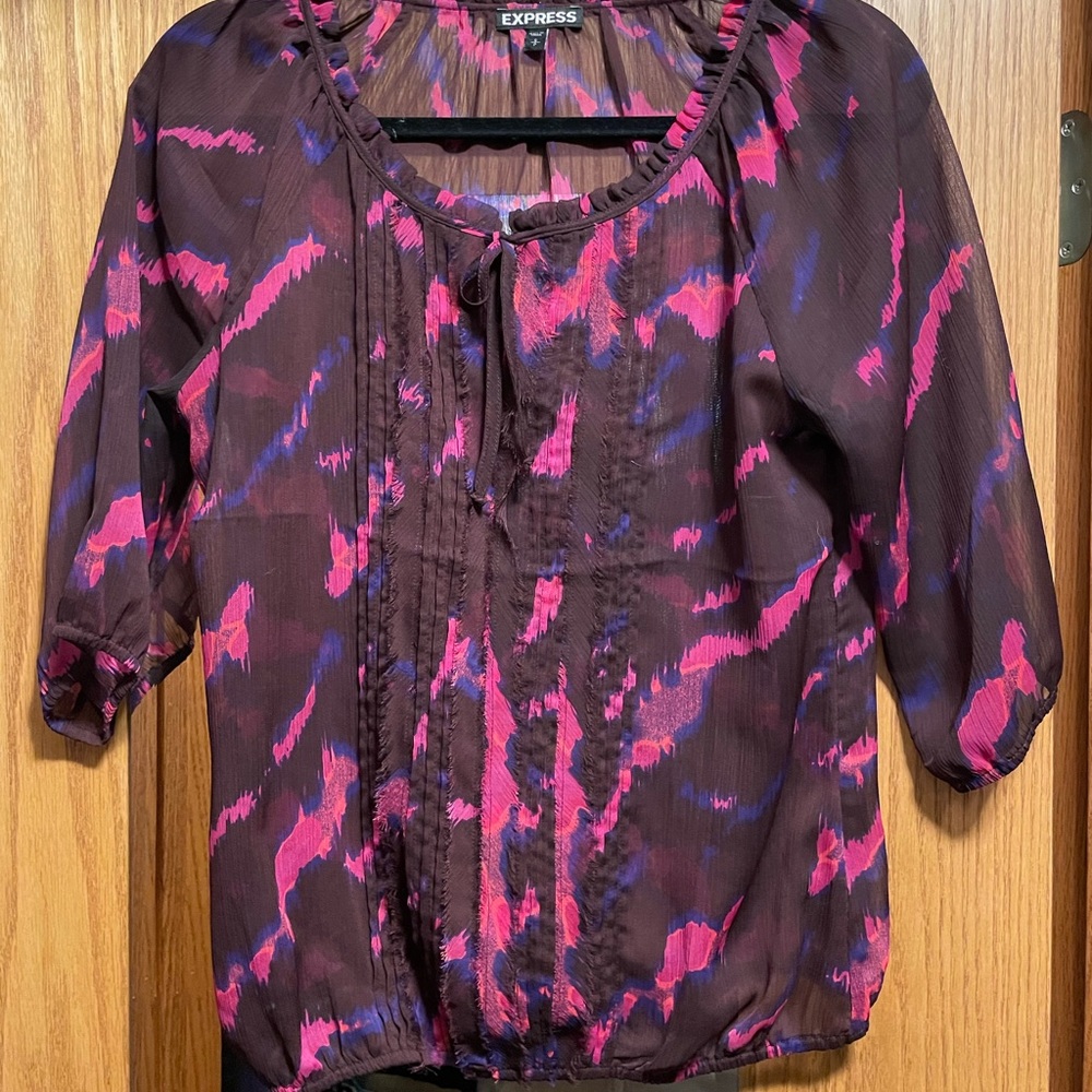 Express Sheer Top Size S